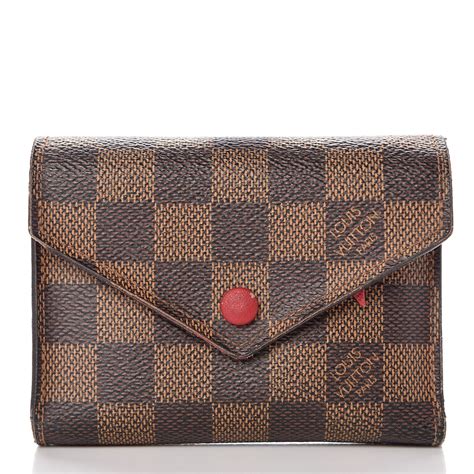 louis vuitton victorine wallet damier ebene|authentic louis vuitton damier wallet.